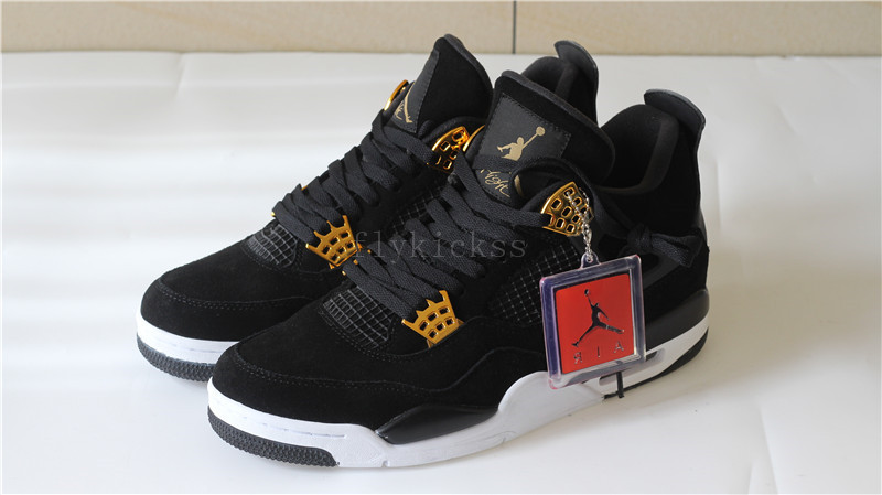 Air Jordan 4 Retro Royalty Black Suede